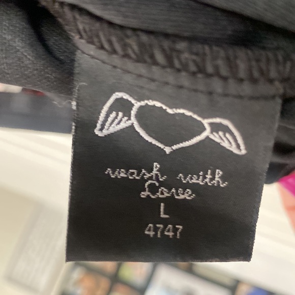 Black and Red Floral Vintage Dress - Large - Picture 9 of 12